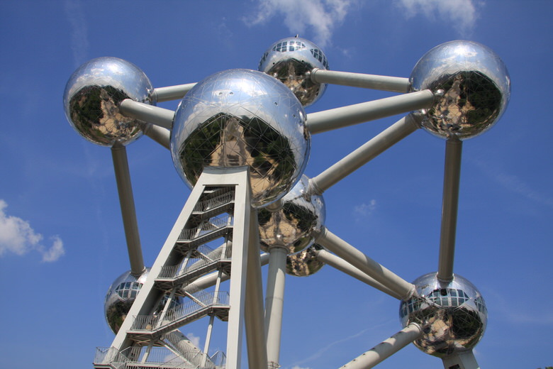 From just under the Atomium